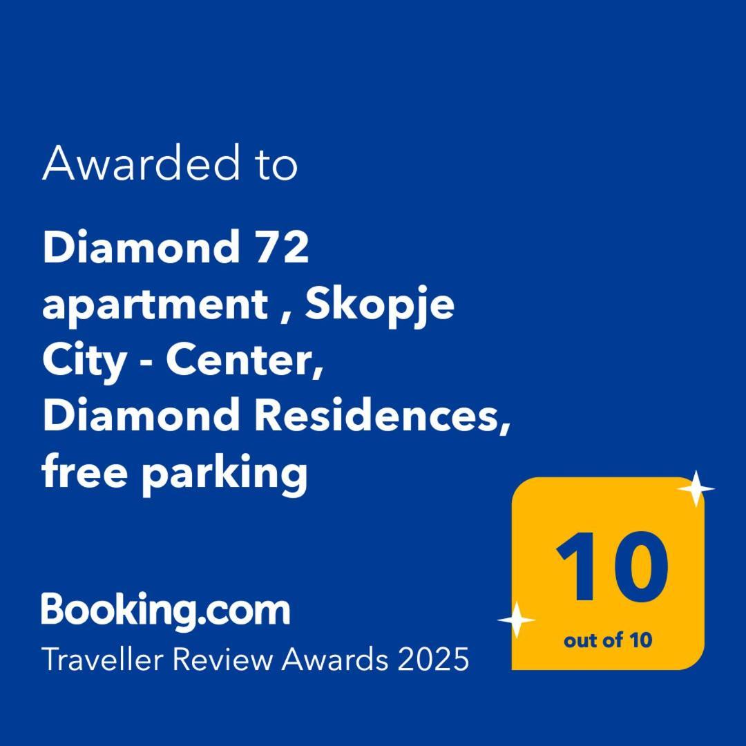 Diamond 72 Apartment , Skopje City - Center, Diamond Residences, Free Parking Luaran gambar